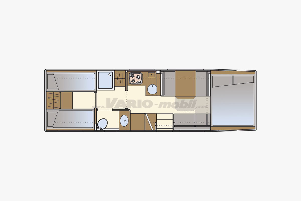 Motorhome Floor Plan_Alkoven-850-B-Single Beds